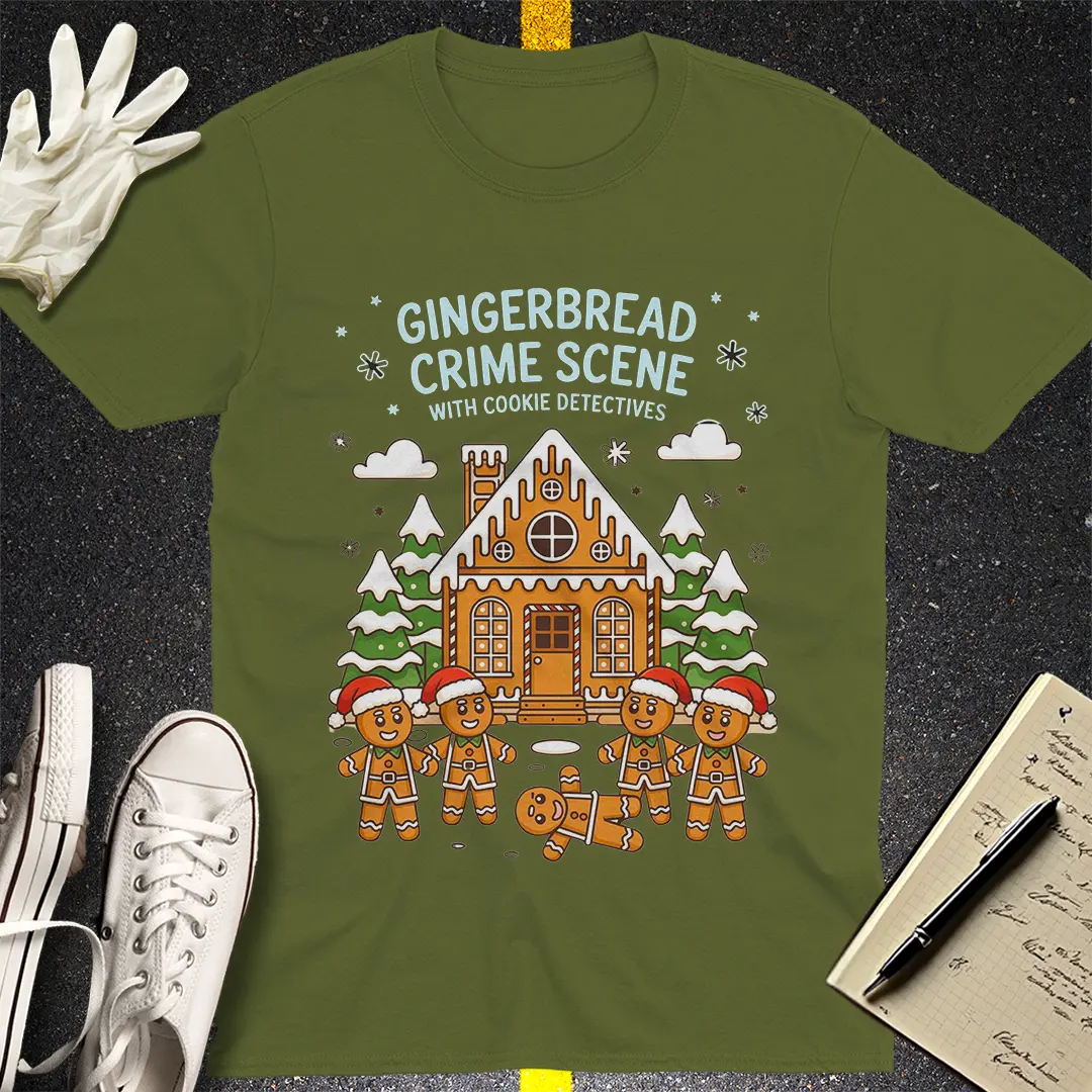 Crows Before Bros T-shirt - Military Green