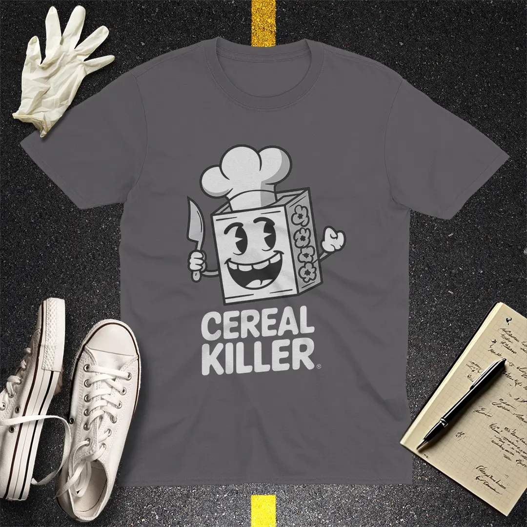 Cereal Killer T-Shirt - Charcoal