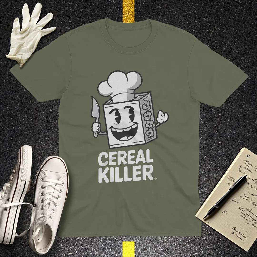 Cereal Killer T-Shirt - Military Green