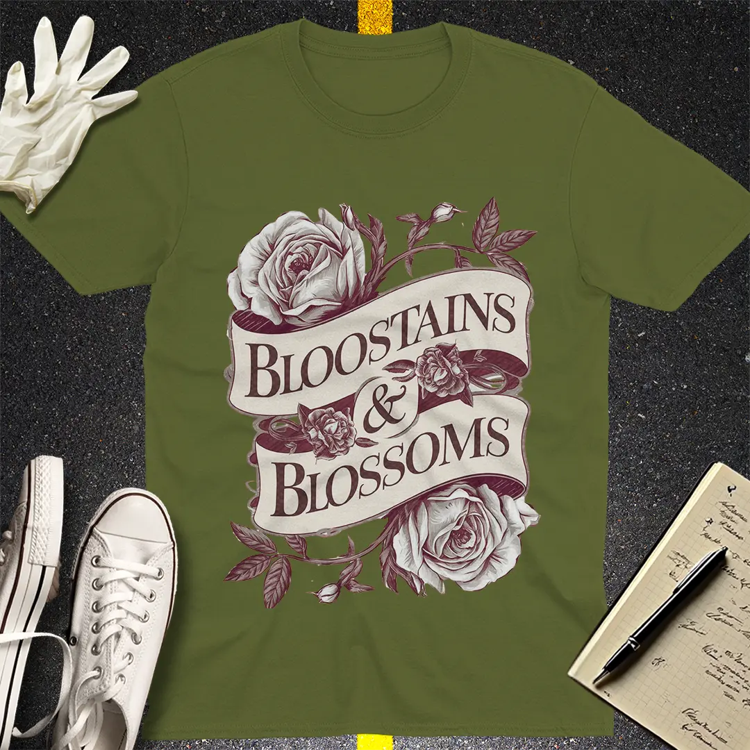 Crows Before Bros T-shirt - Military Green