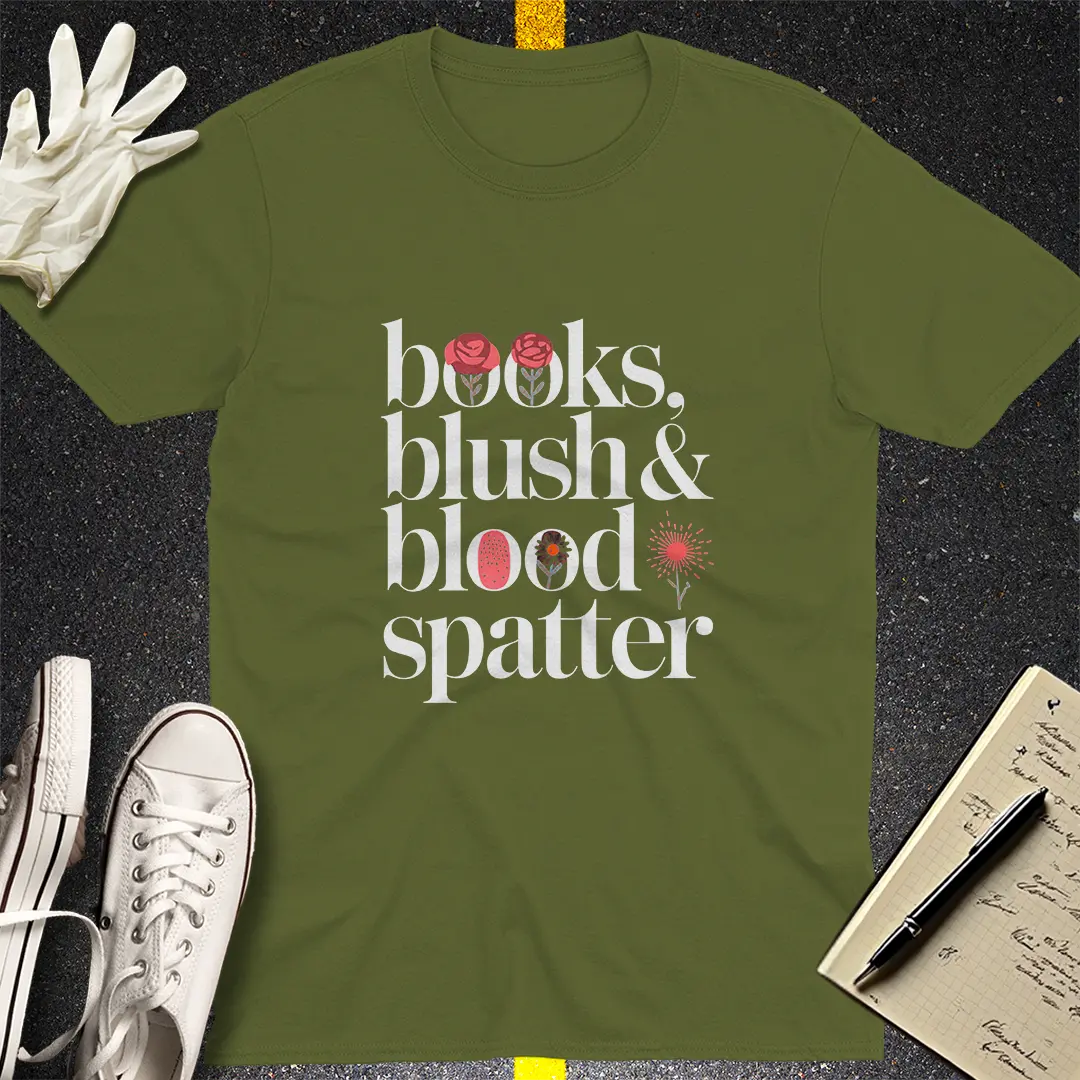 Crows Before Bros T-shirt - Military Green
