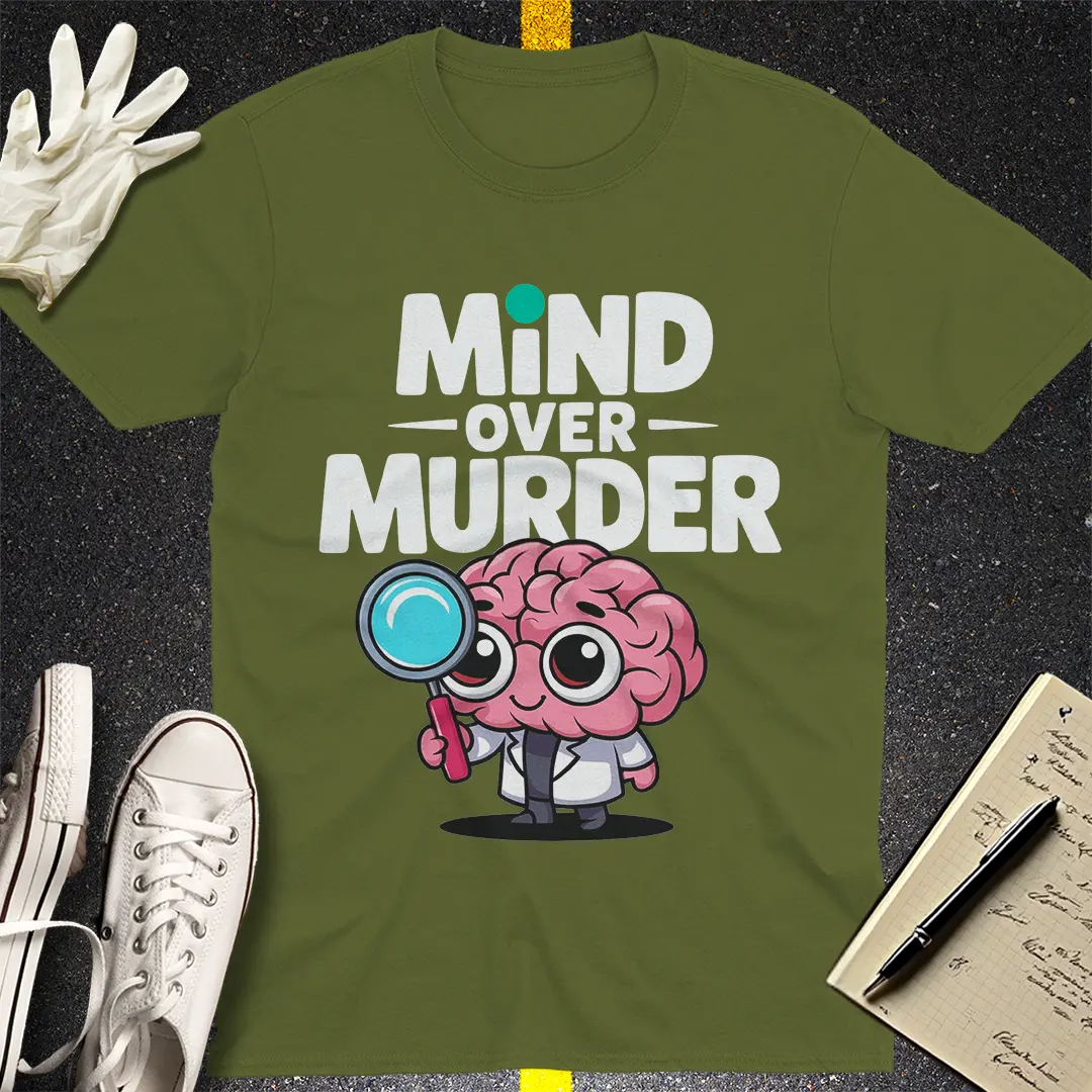 Crows Before Bros T-shirt - Military Green