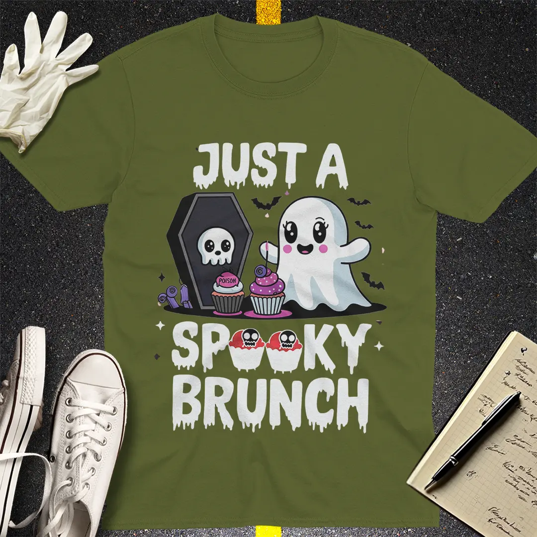 Crows Before Bros T-shirt - Military Green