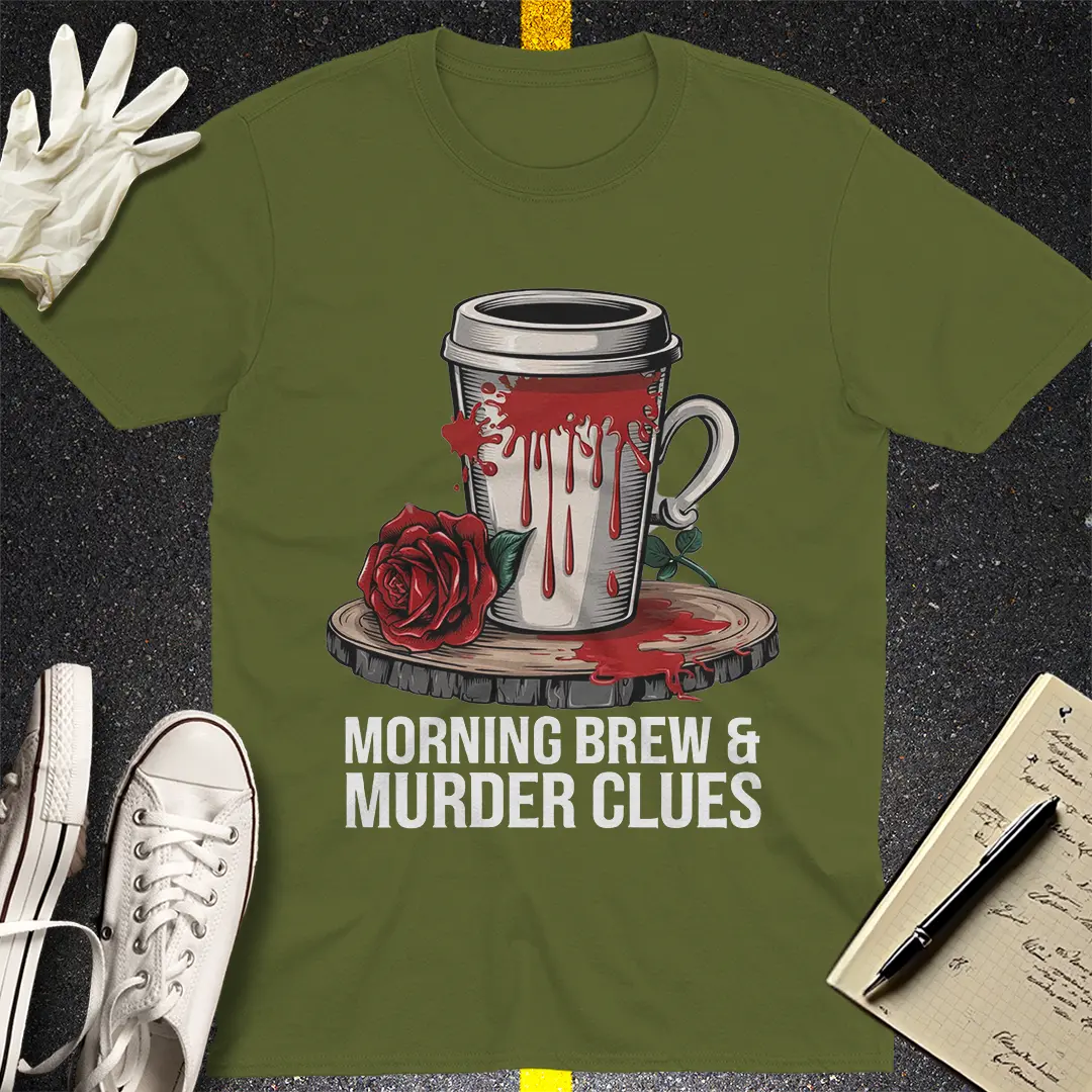 Crows Before Bros T-shirt - Military Green
