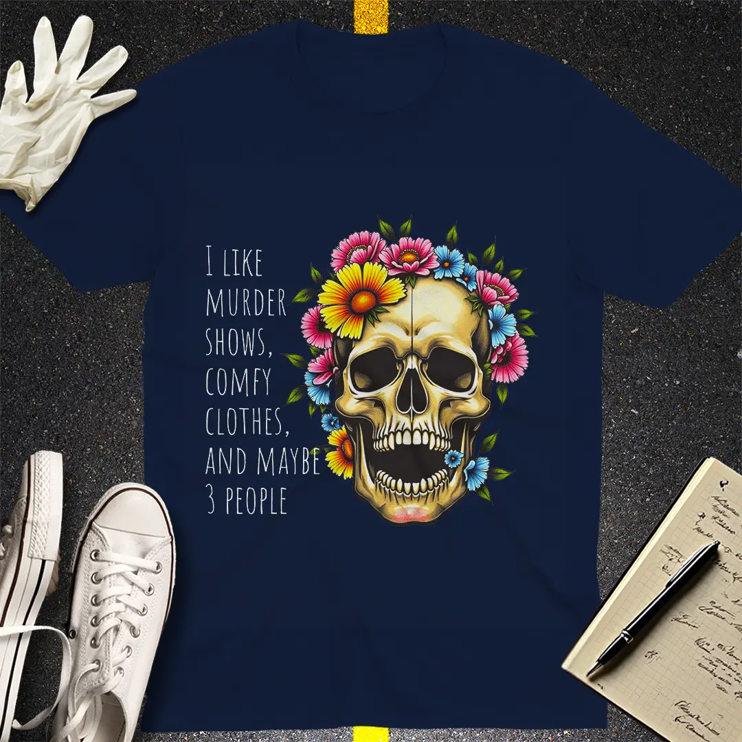 Crows Before Bros T-shirt - Navy