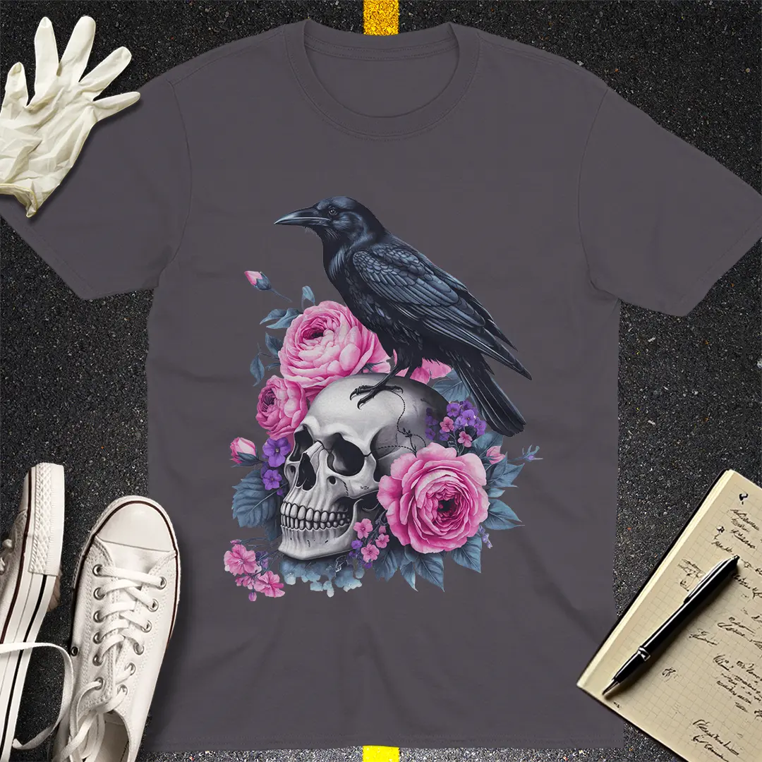 Crows Before Bros T-shirt - Charcoal