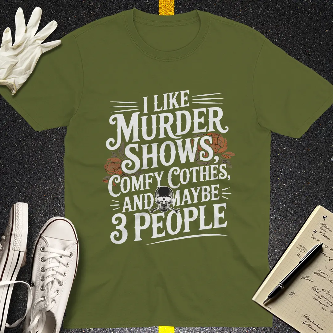 Crows Before Bros T-shirt - Military Green