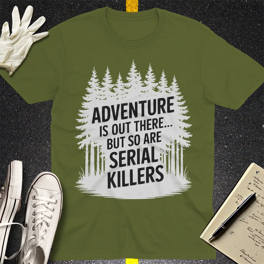 Crows Before Bros T-shirt - Military Green