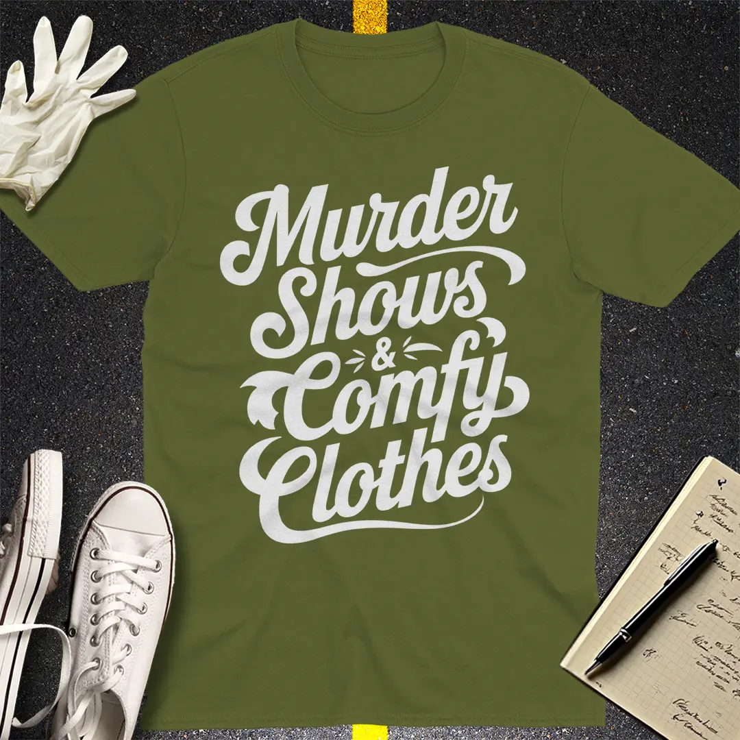 Crows Before Bros T-shirt - Military Green