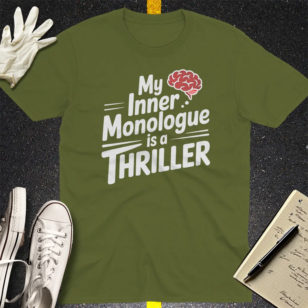 Crows Before Bros T-shirt - Military Green