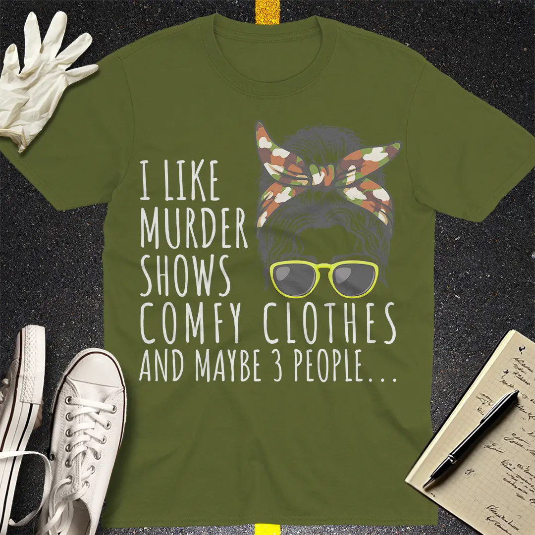 Crows Before Bros T-shirt - Military Green