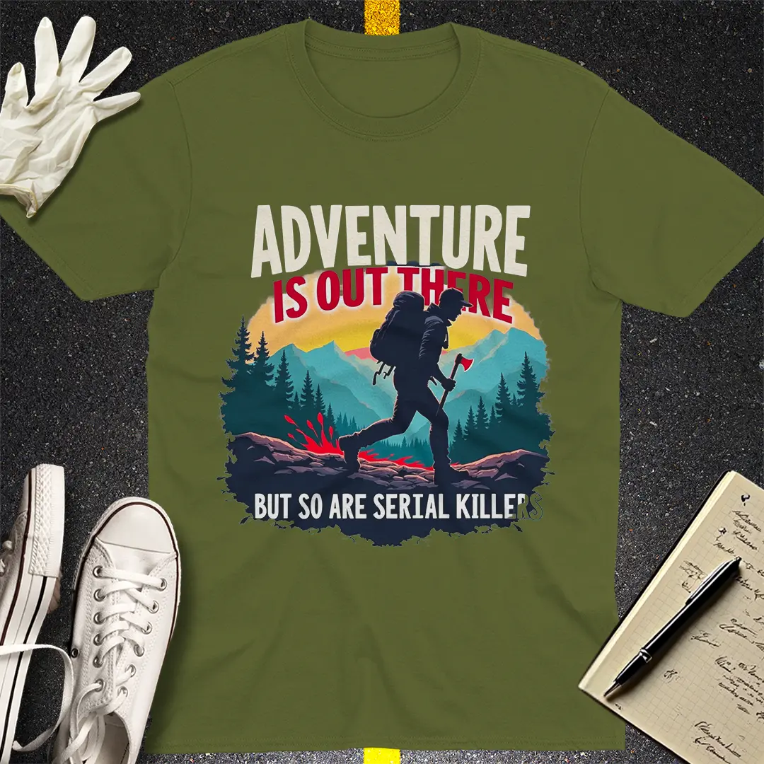 Crows Before Bros T-shirt - Military Green