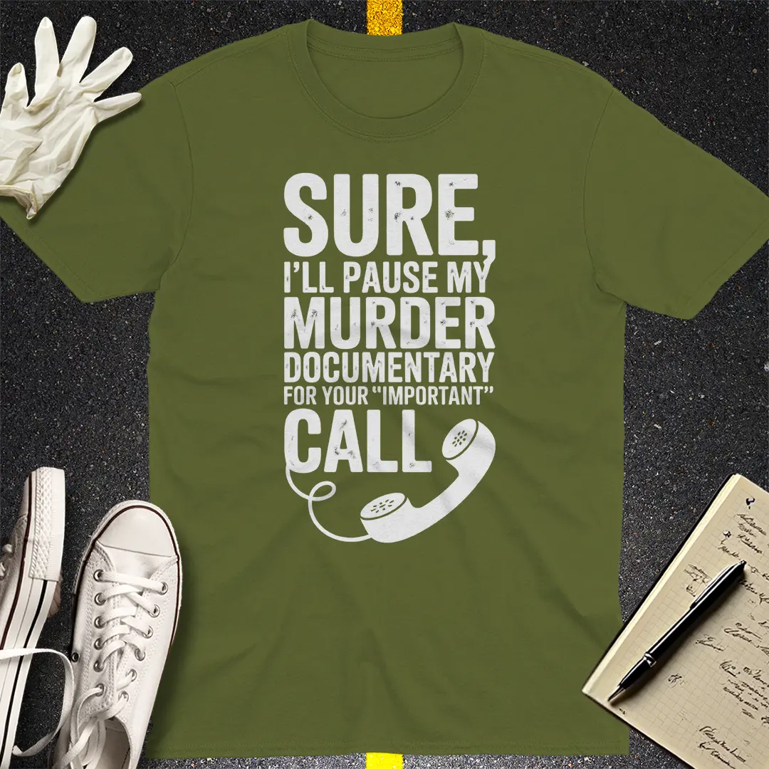 Crows Before Bros T-shirt - Military Green
