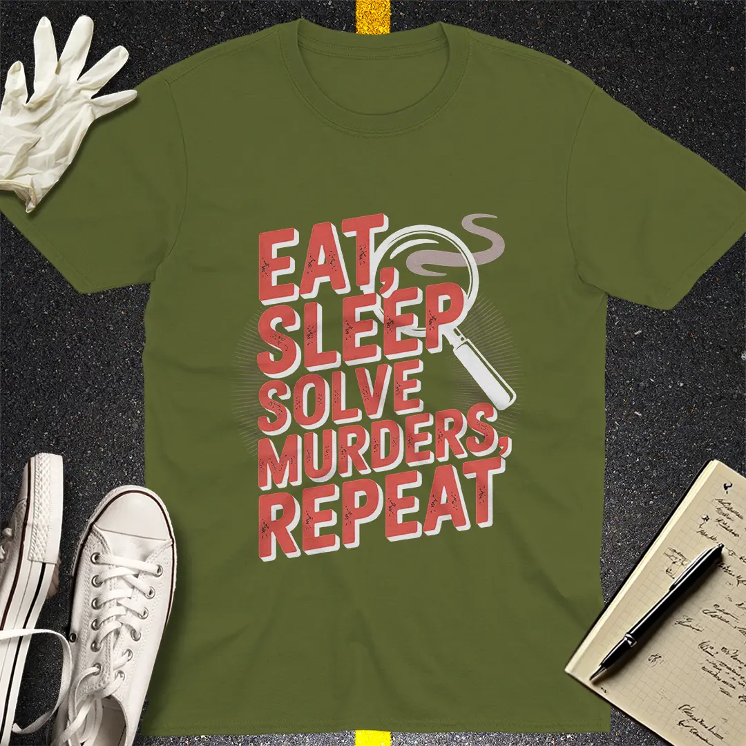 Crows Before Bros T-shirt - Military Green