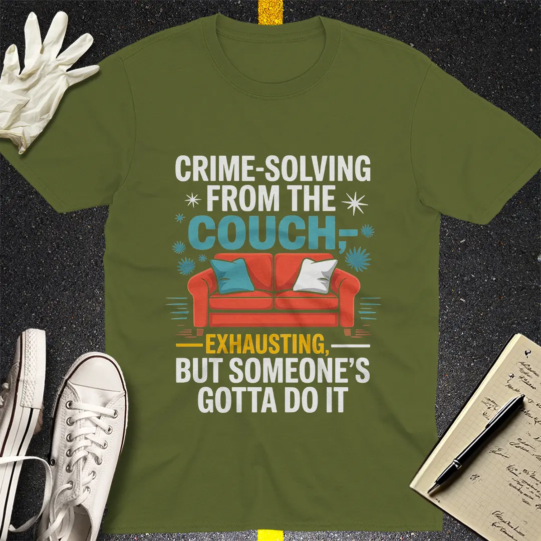 Crows Before Bros T-shirt - Military Green