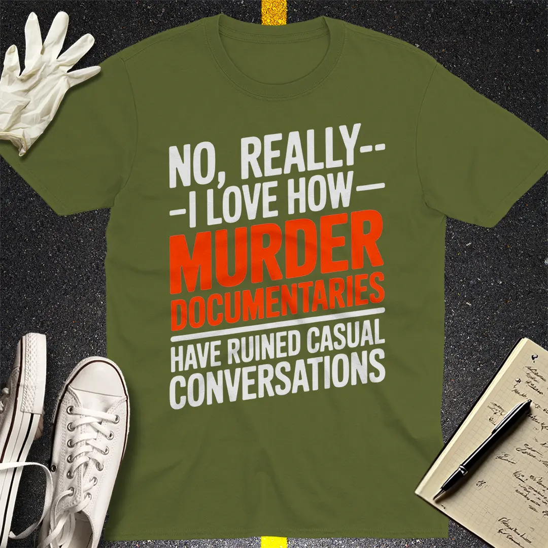 Crows Before Bros T-shirt - Military Green