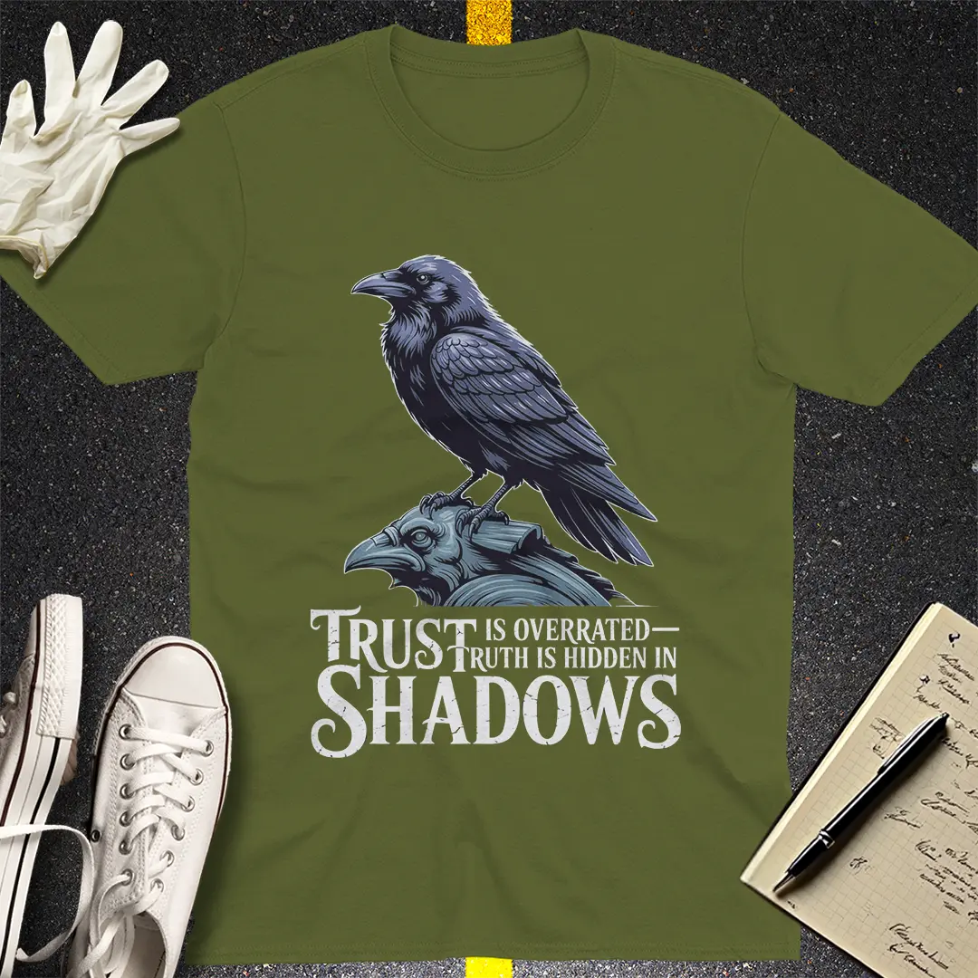 Crows Before Bros T-shirt - Military Green