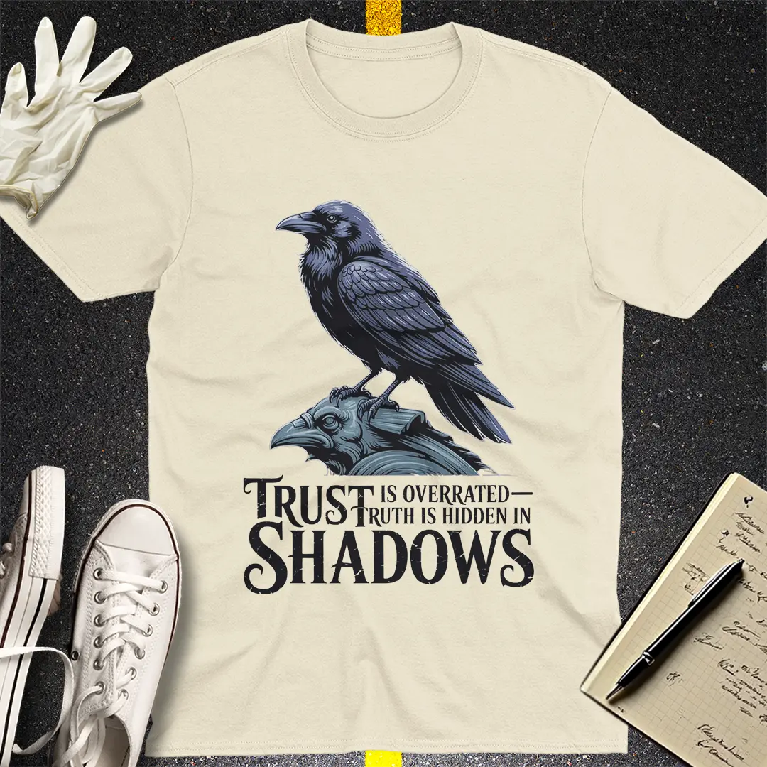 Crows Before Bros T-shirt - Natural