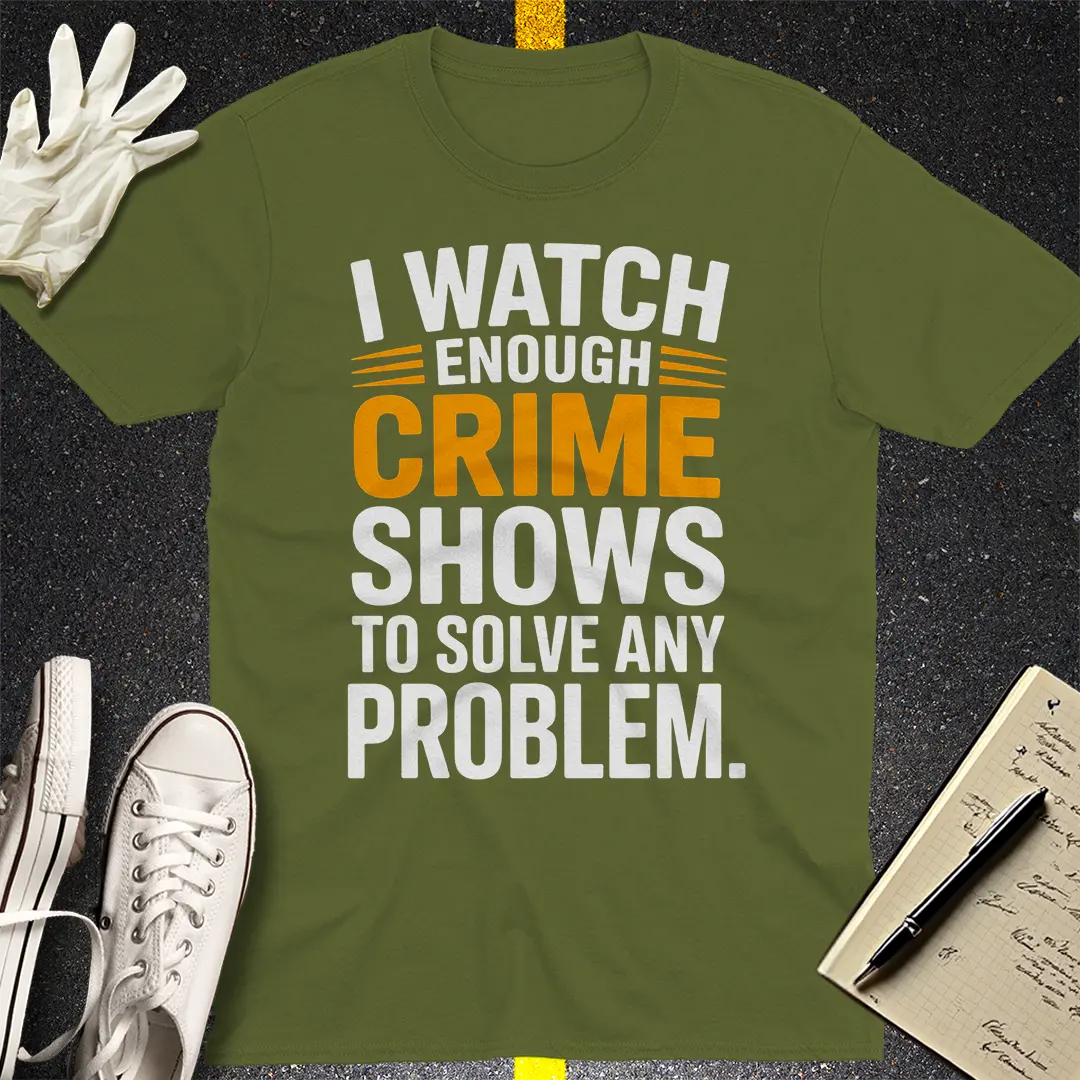 Crows Before Bros T-shirt - Military Green