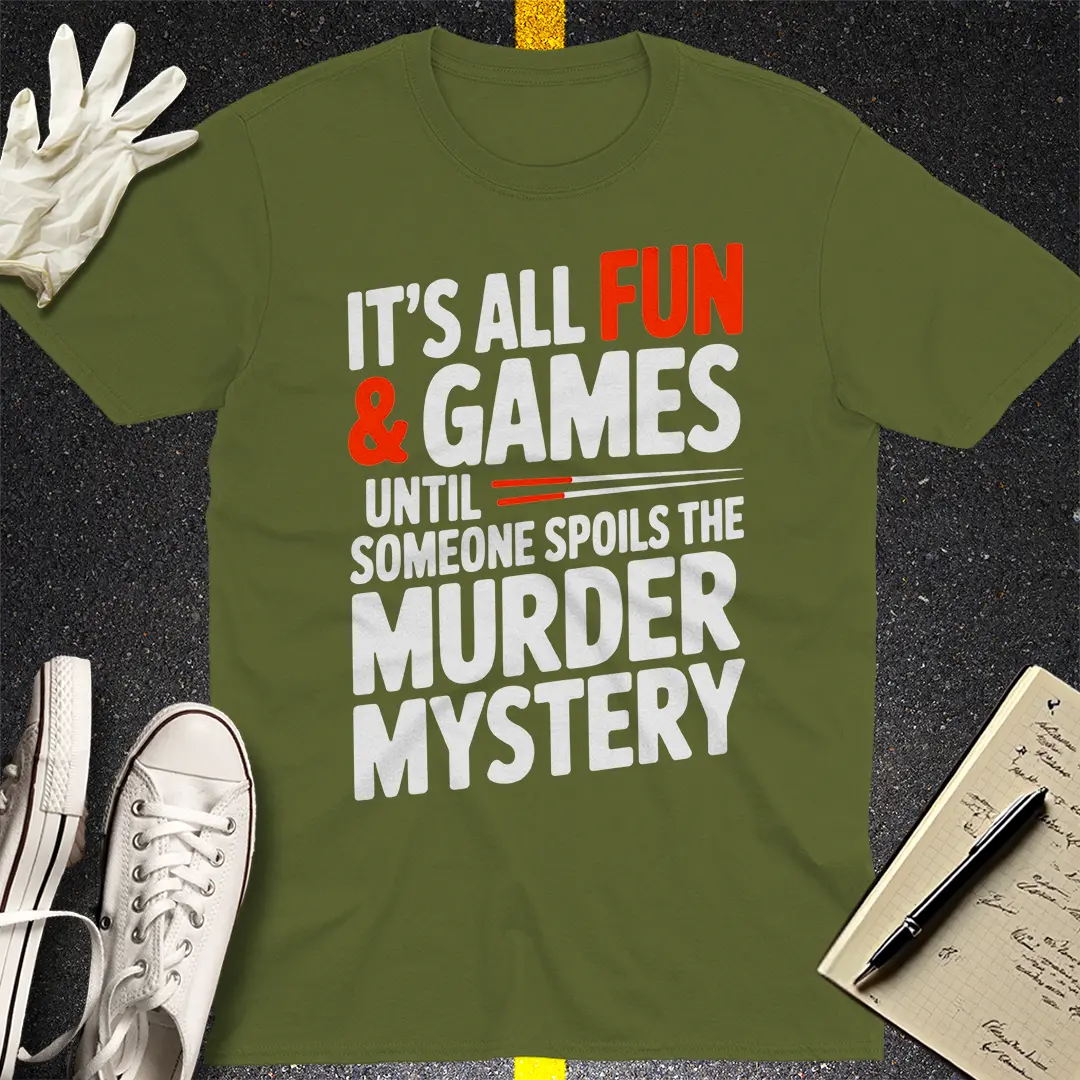 Crows Before Bros T-shirt - Military Green