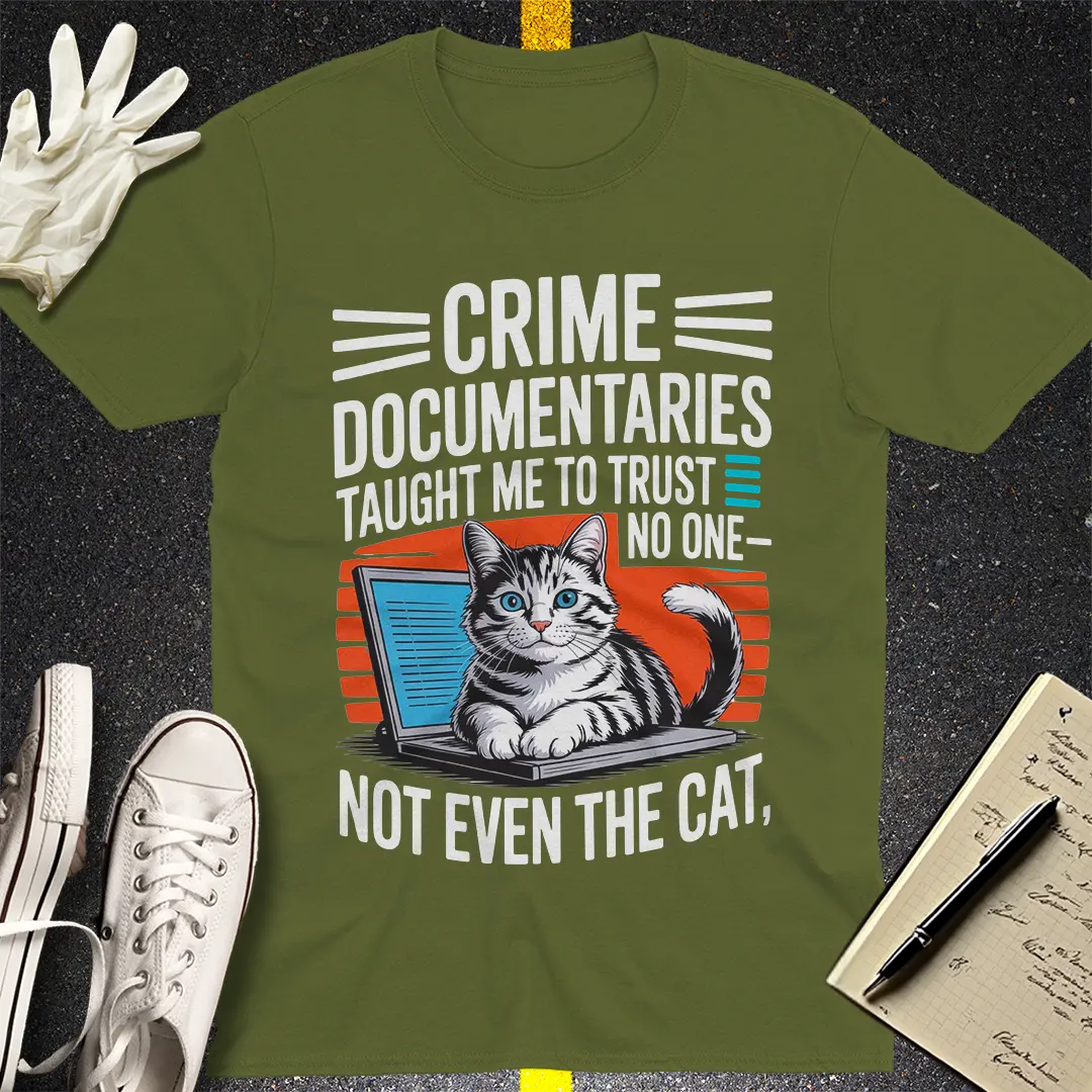 Crows Before Bros T-shirt - Military Green