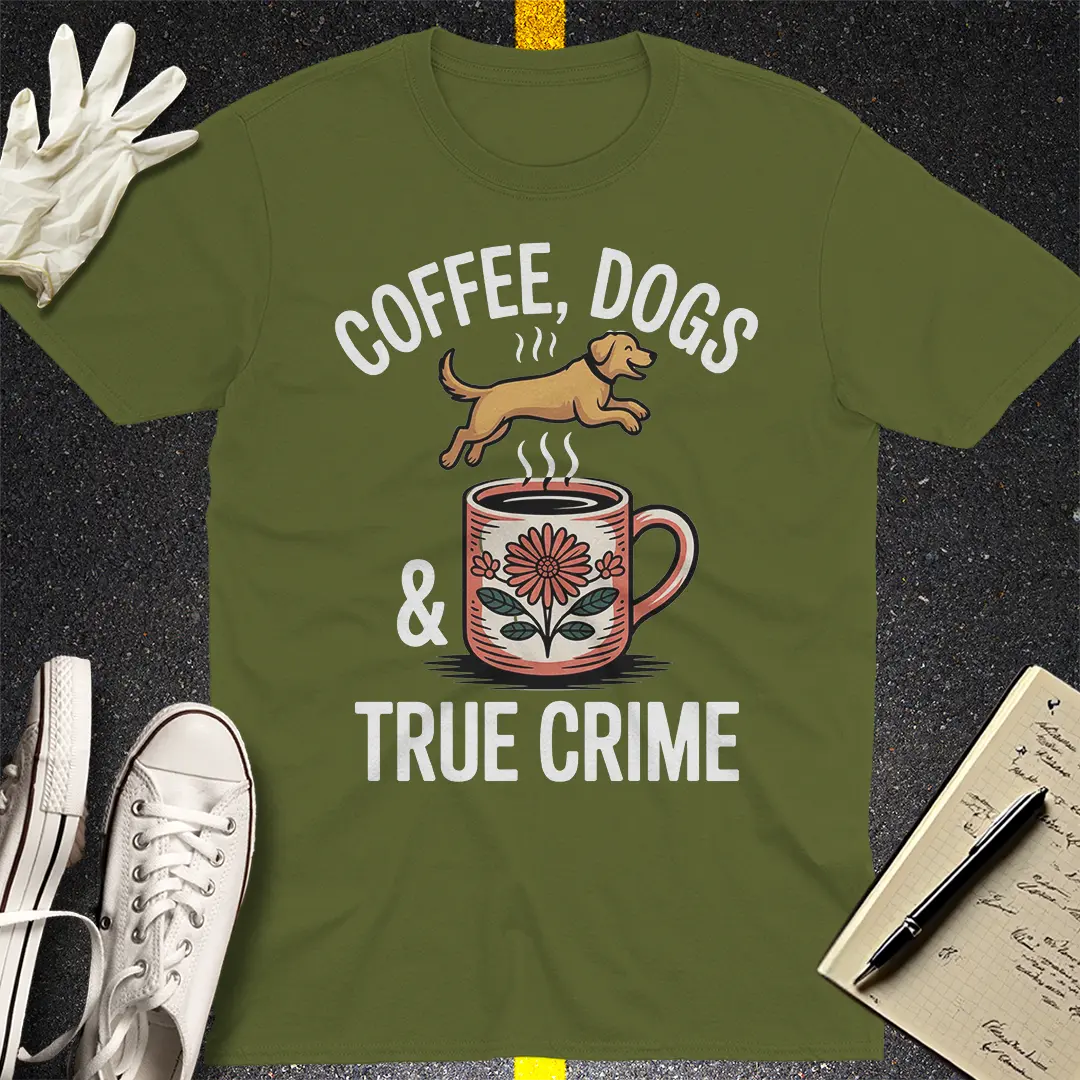 Crows Before Bros T-shirt - Military Green