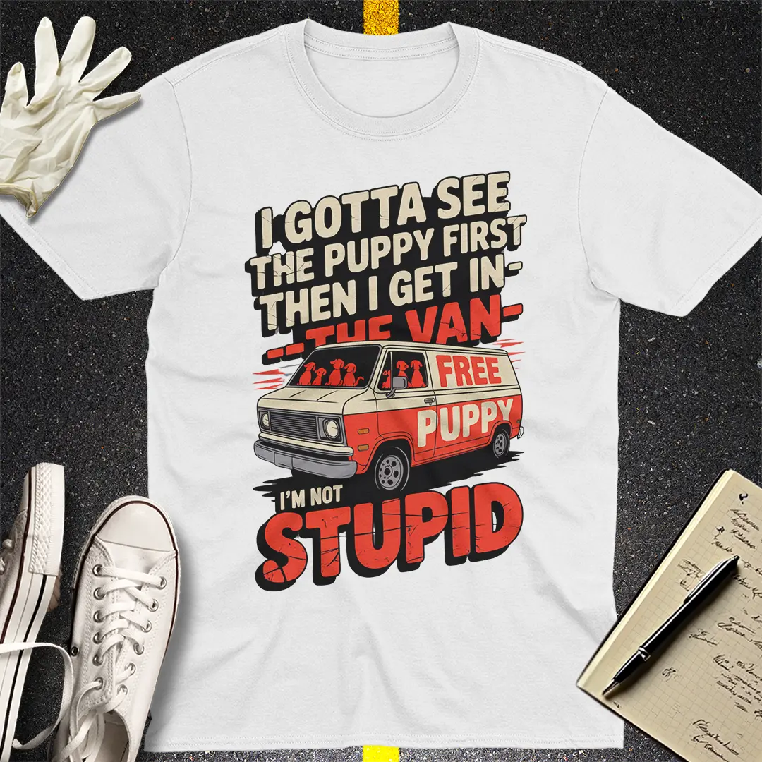 Free Puppy Logic T-Shirt - White