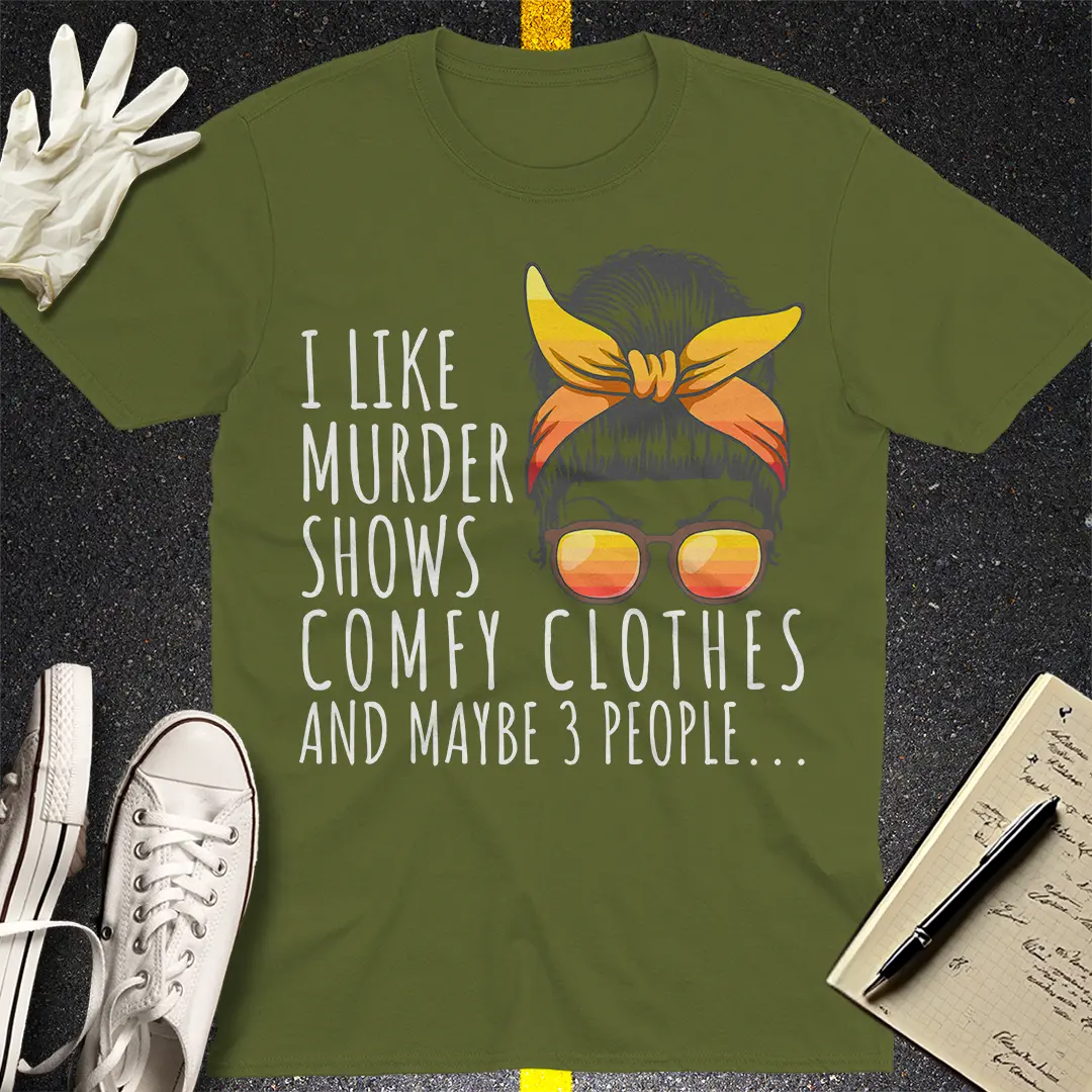 Messy Bun Legal Fun T-Shirt - Military Green