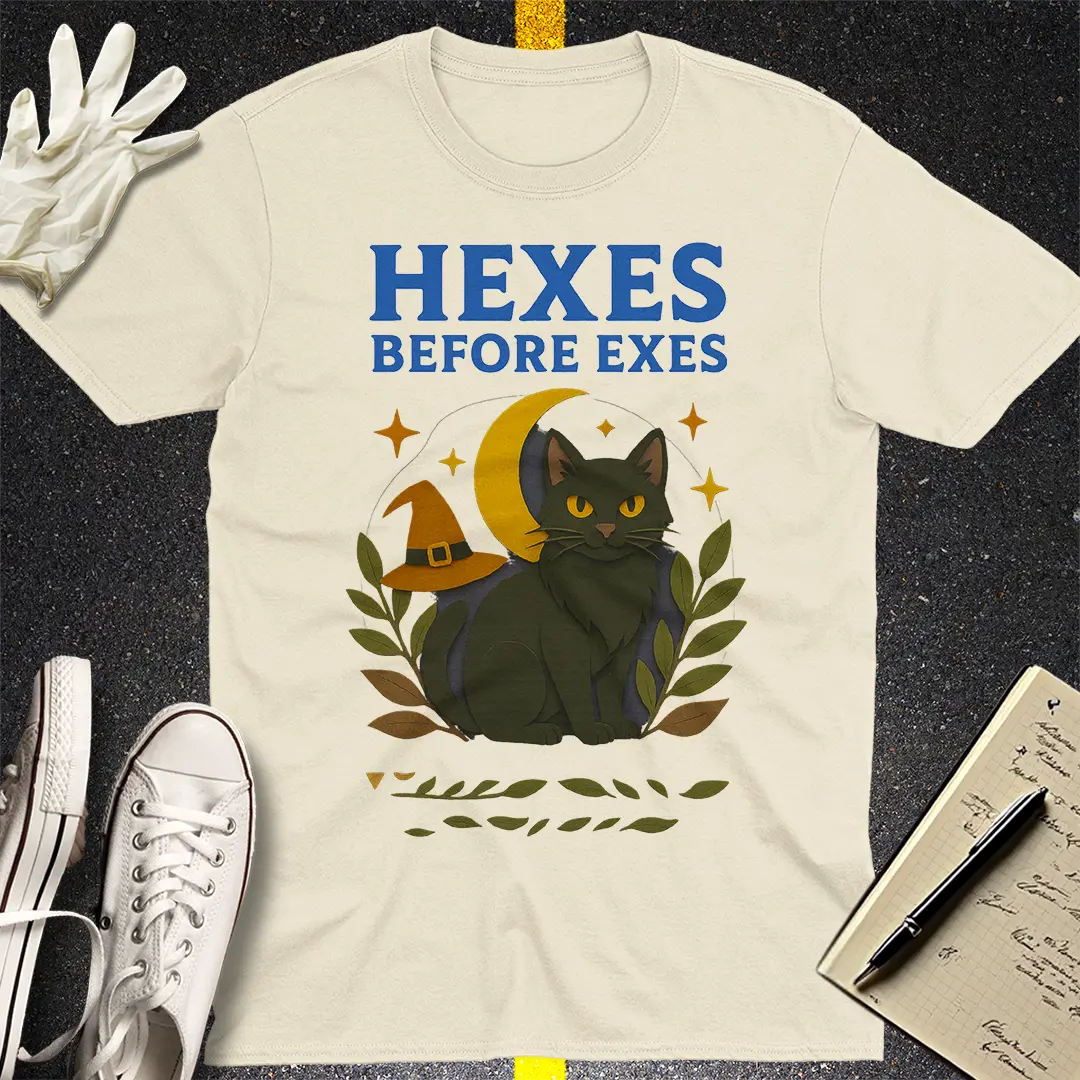 Hexes Before Exes T-Shirt - Natural