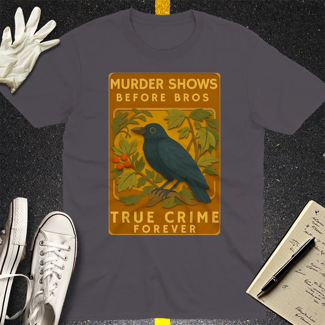 Murder Shows Before Bros T-Shirt - Charcoal