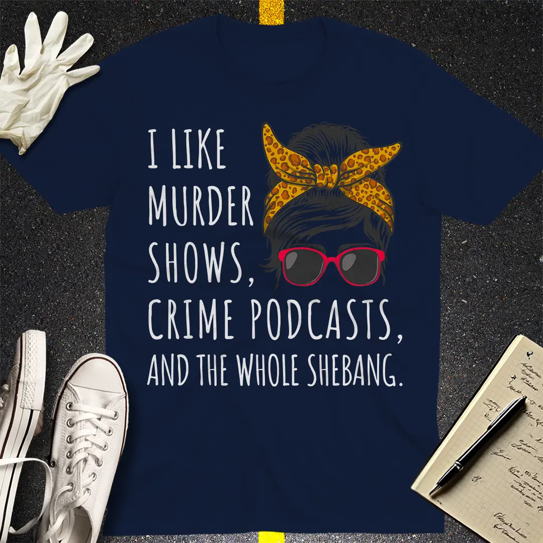 Messy Bun Justice T-Shirt - Navy