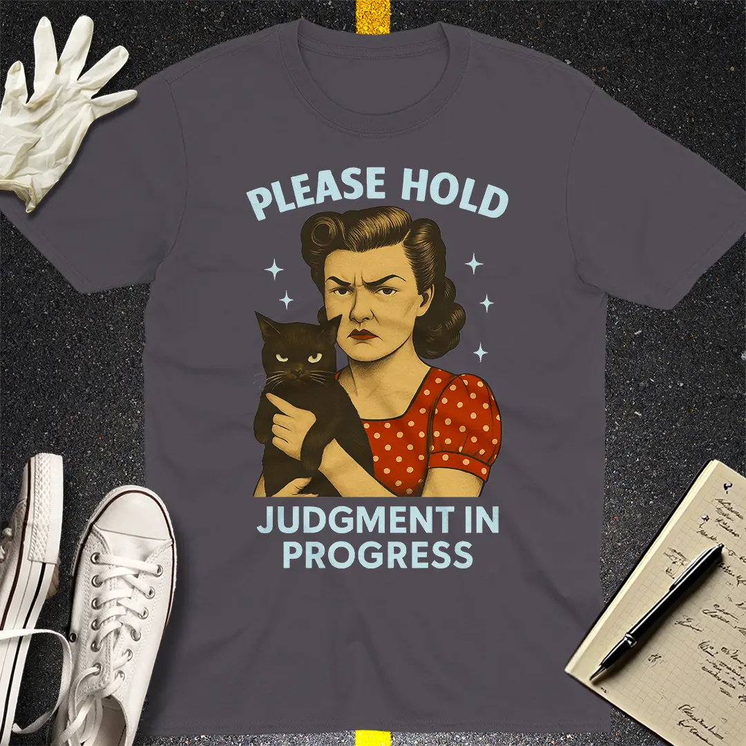 Judgment In Progress T-Shirt - Charcoal
