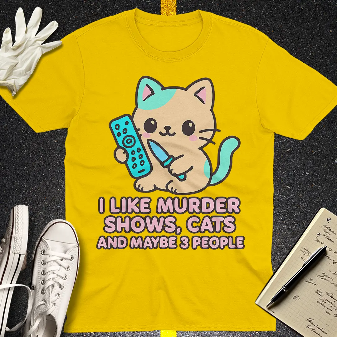 Murder Shows & Cats T-Shirt - Daisy