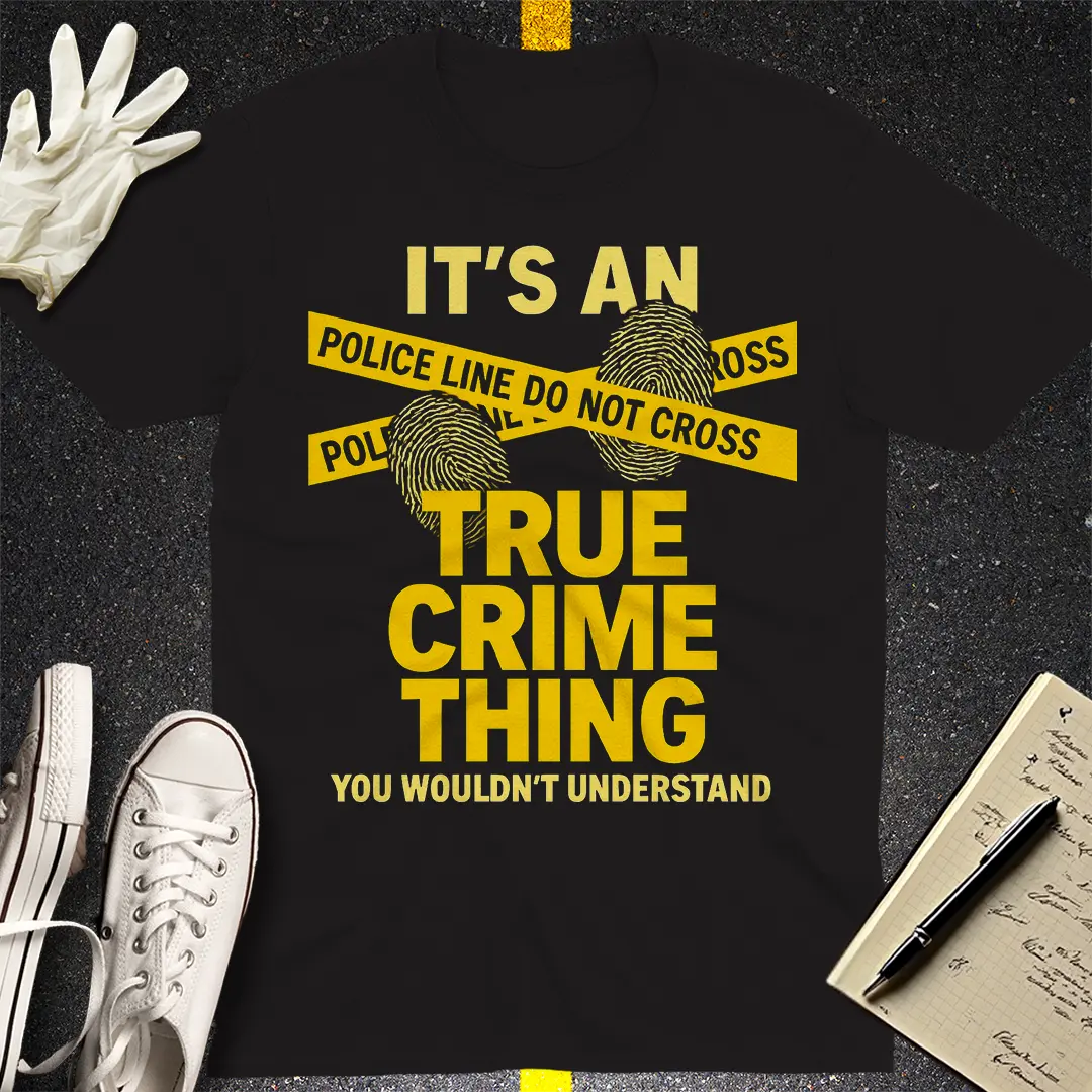 True Crime Thing T-Shirt - Black