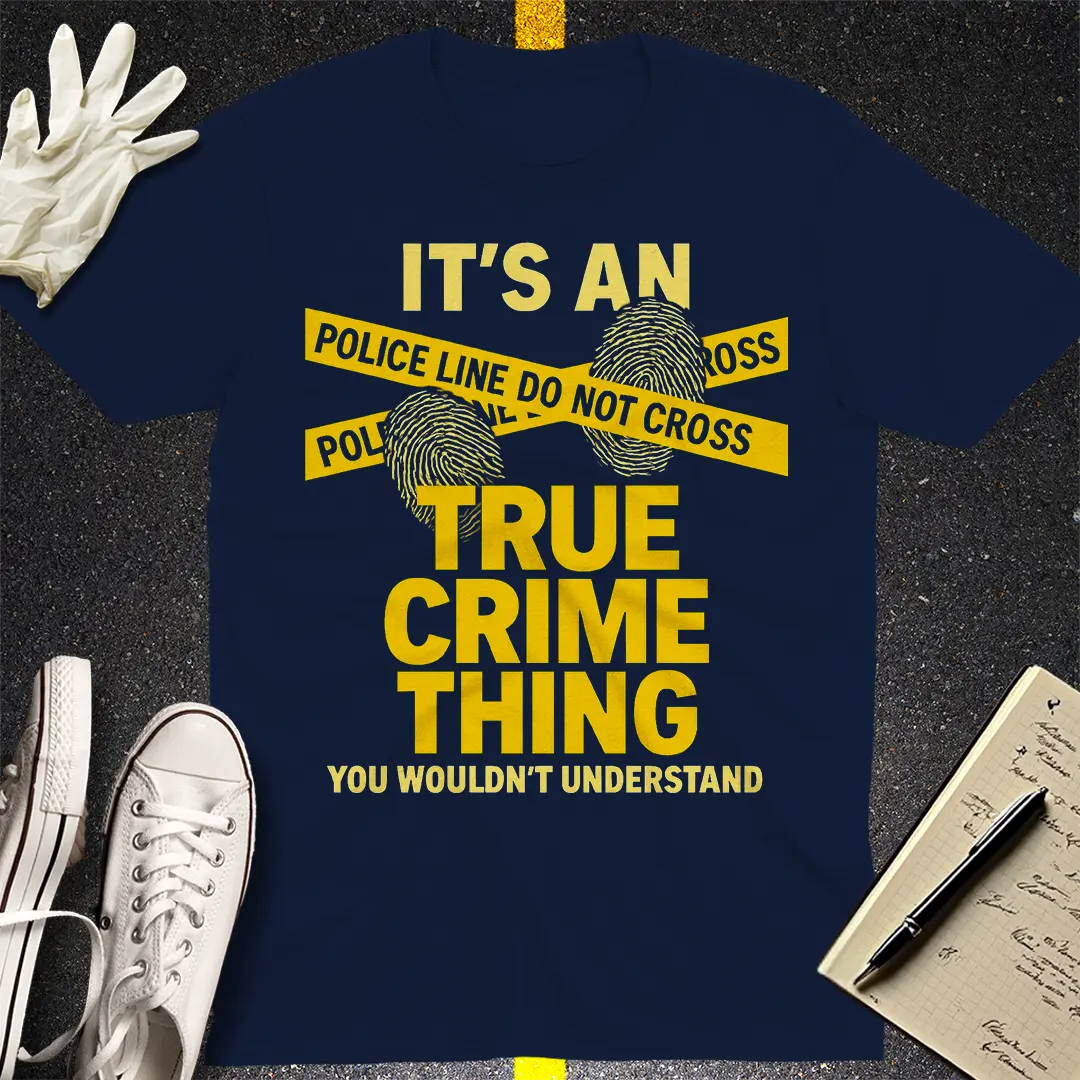 True Crime Thing T-Shirt - Navy