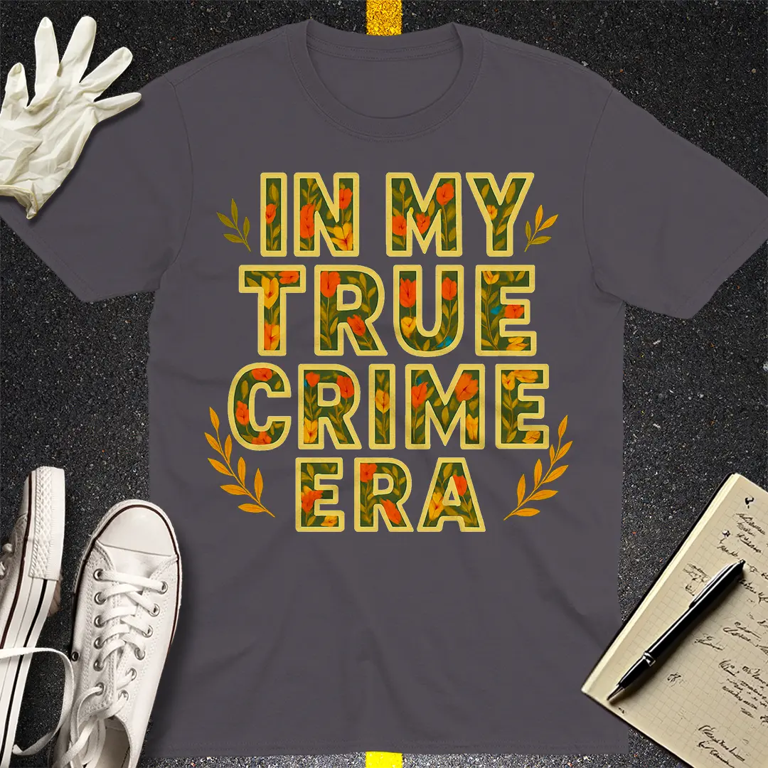True Crime Era T-Shirt - Charcoal