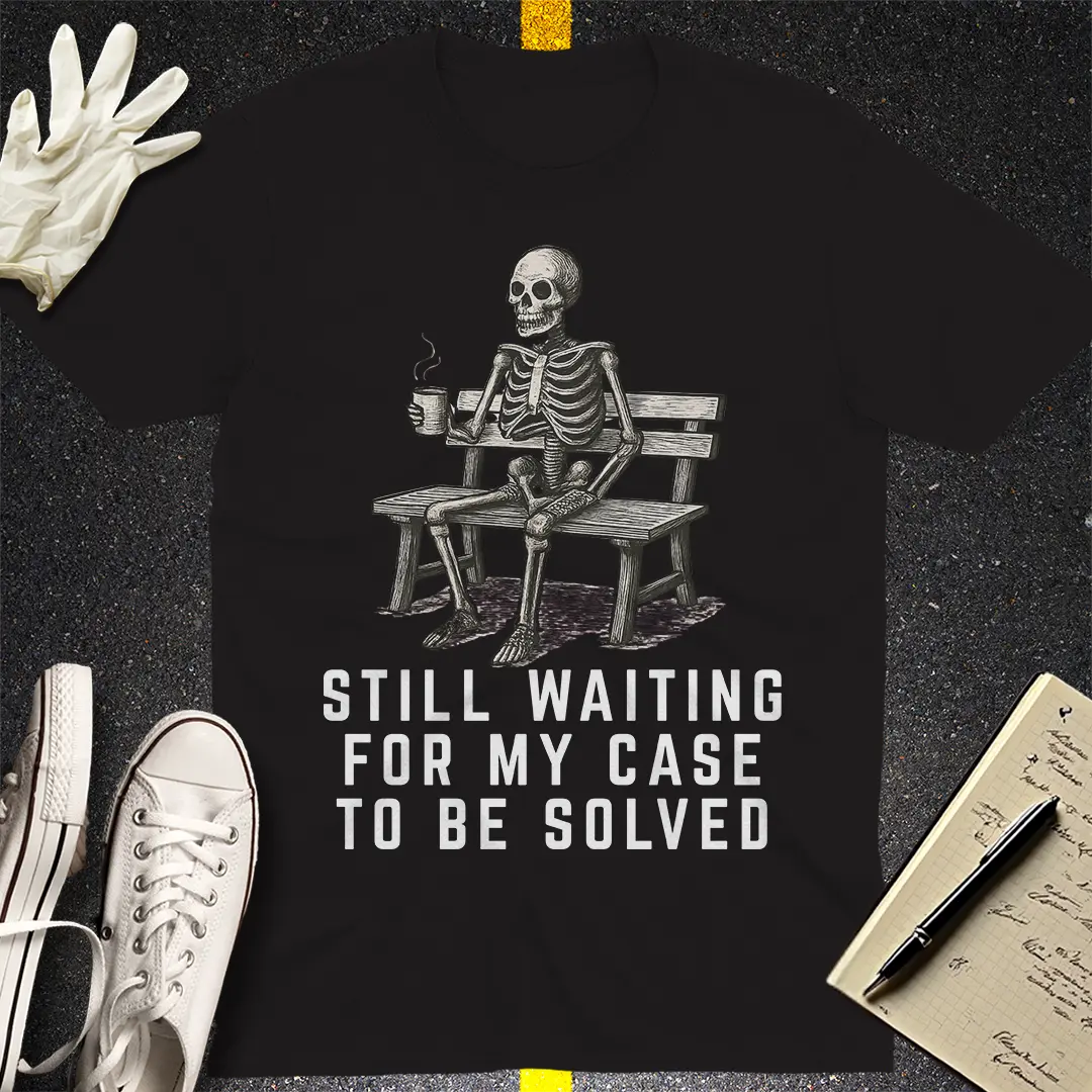 Still Waiting Skeleton T-Shirt - Black
