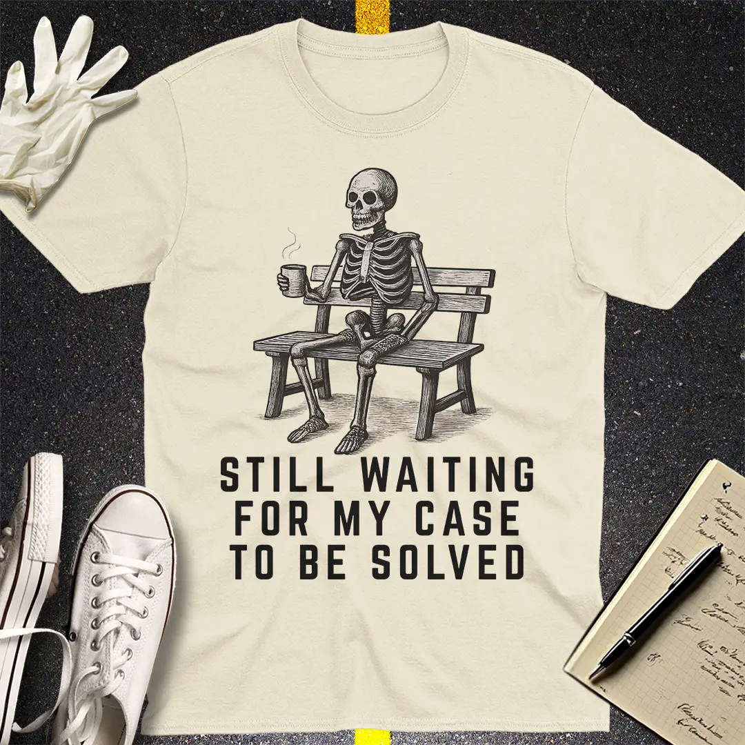 Still Waiting Skeleton T-Shirt - Natural