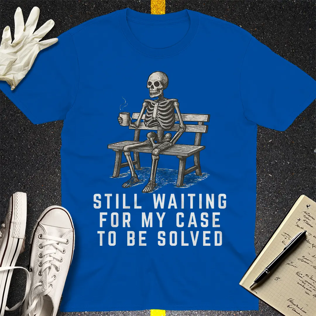 Still Waiting Skeleton T-Shirt - Royal