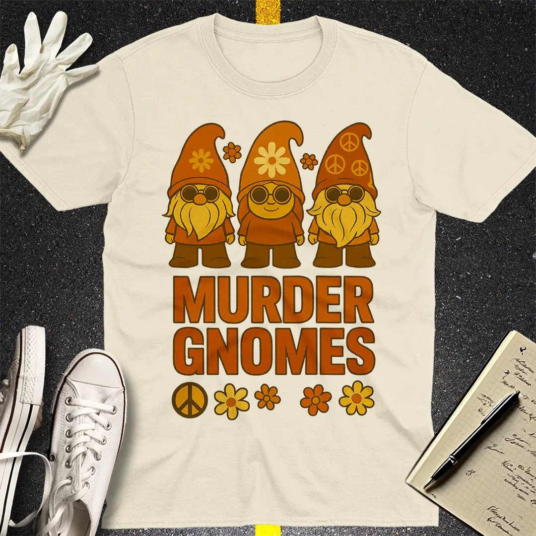 Murder Gnomes T-Shirt - Natural
