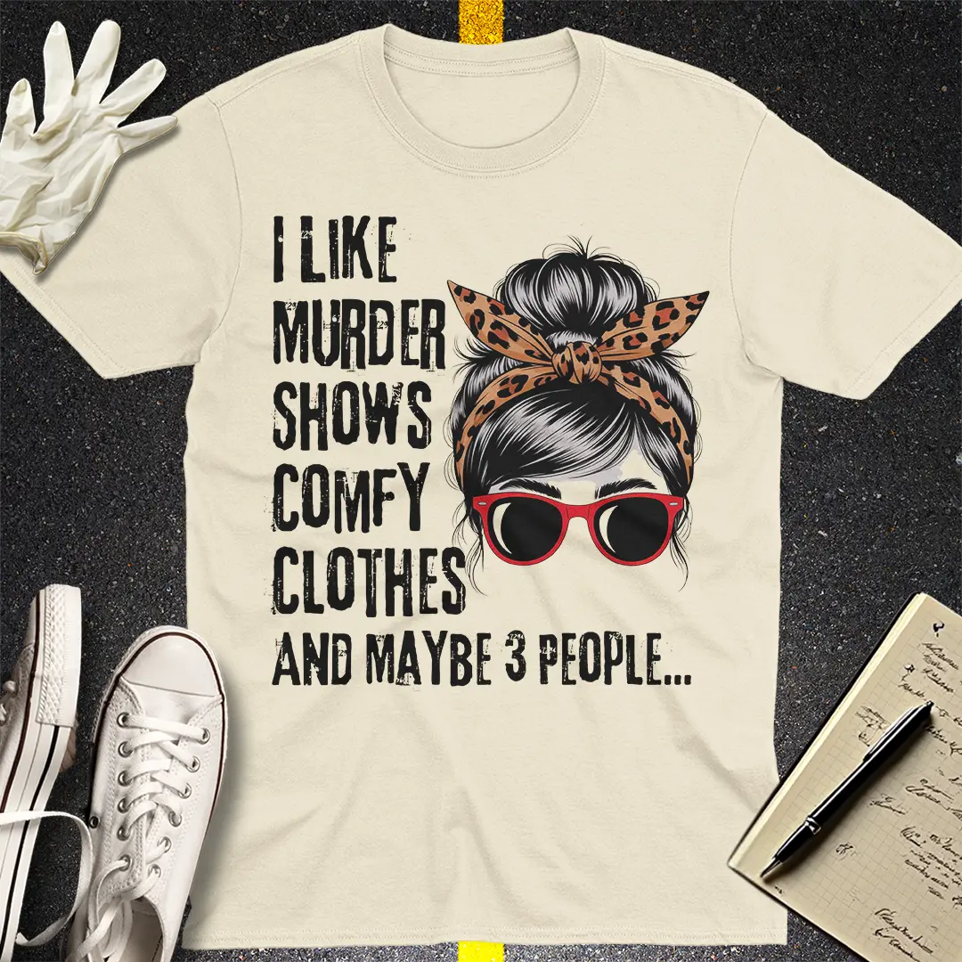 Messy Bun Legal Fun T-Shirt - Natural