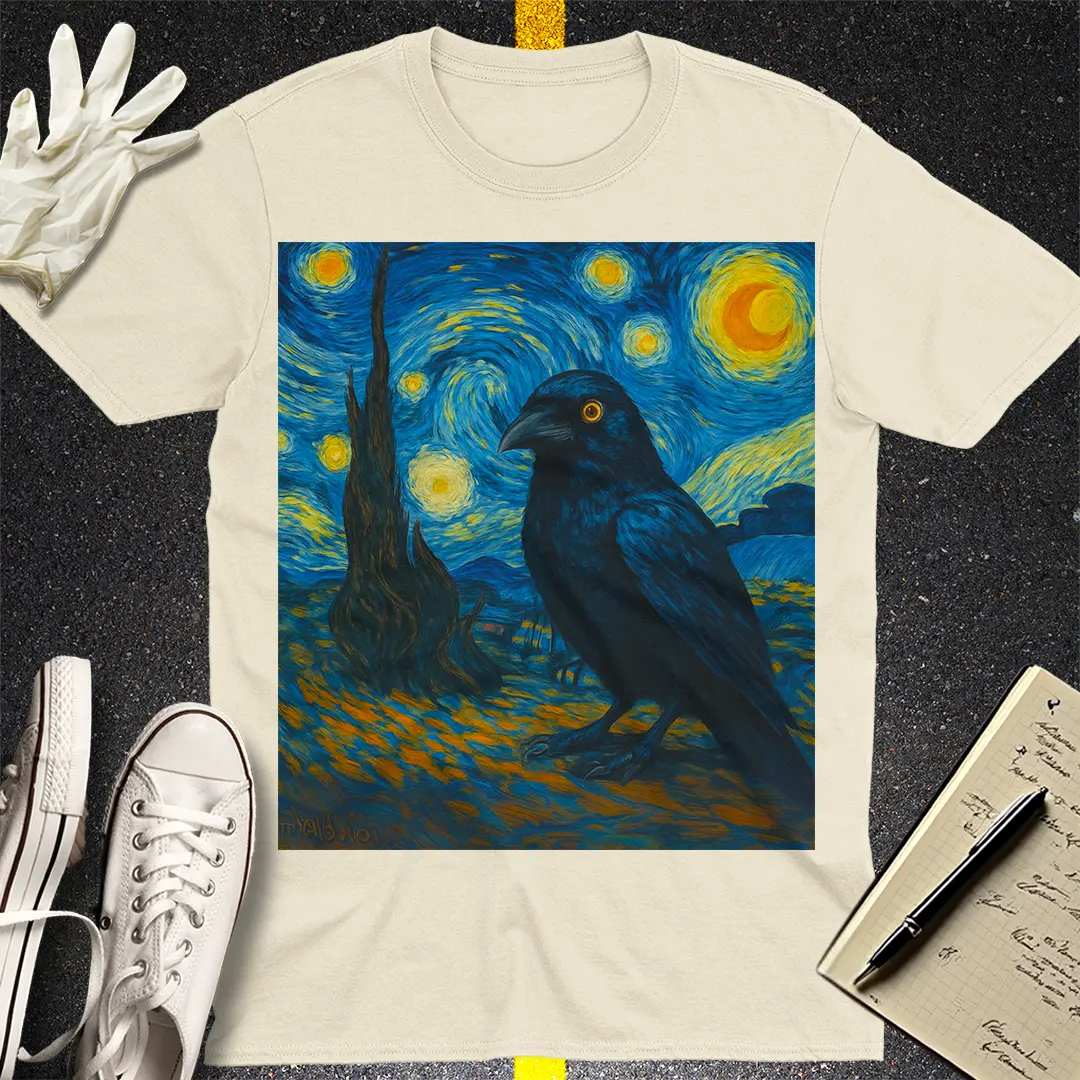 Starry Raven T-Shirt - Natural