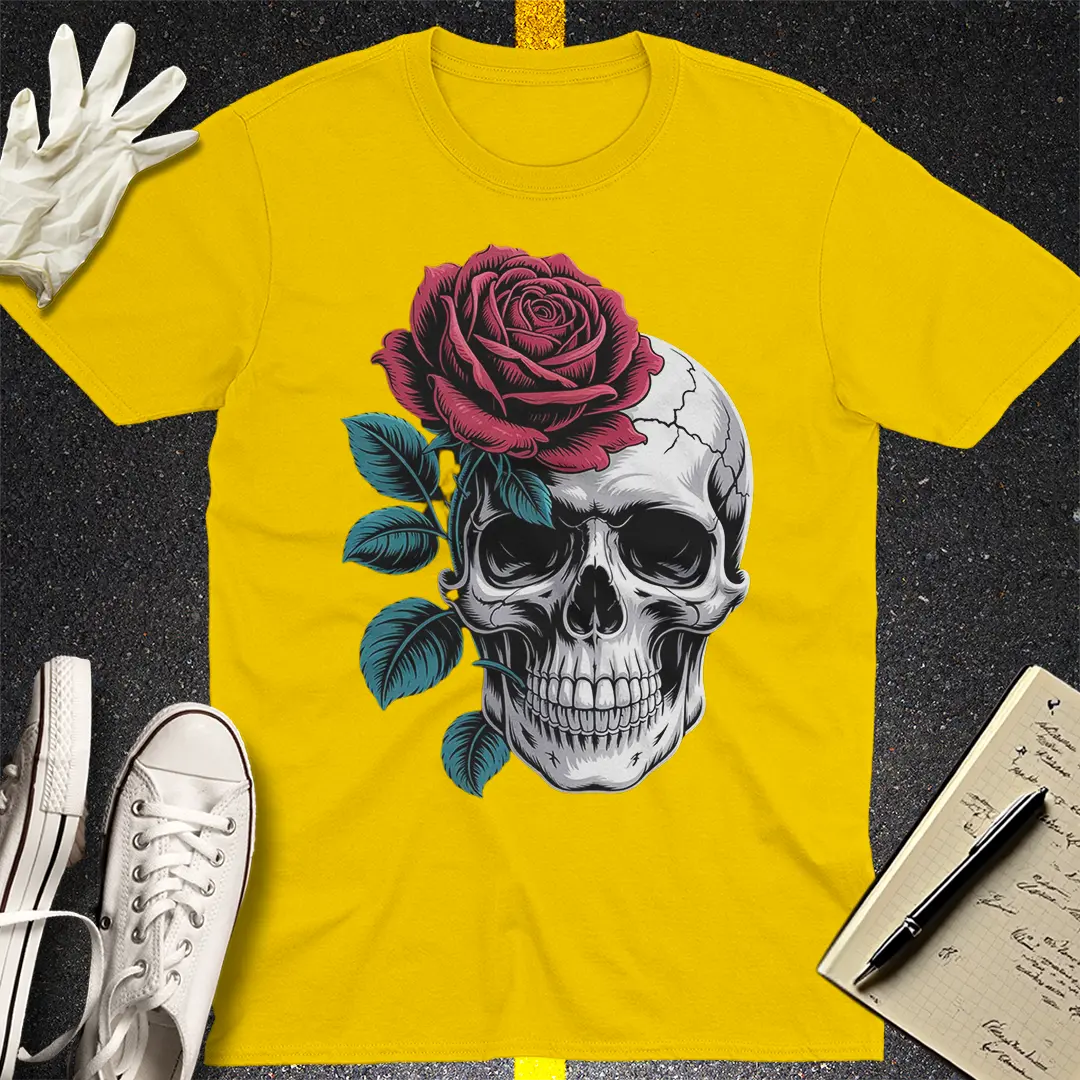 Rose & Skull Fusion T-Shirt - Daisy