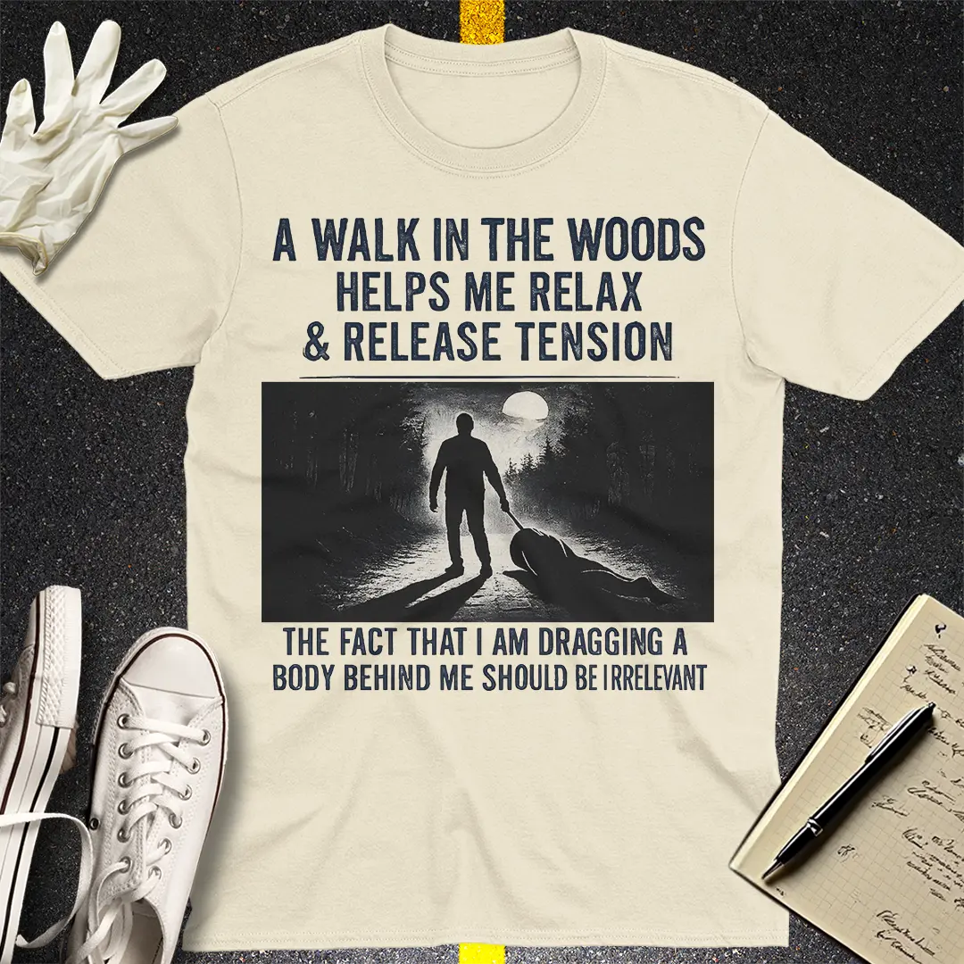 Dark Humor Walk T-Shirt - Natural