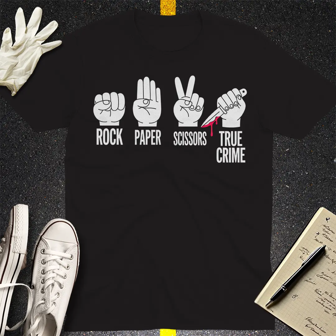 True Crime Twist T-Shirt - Black
