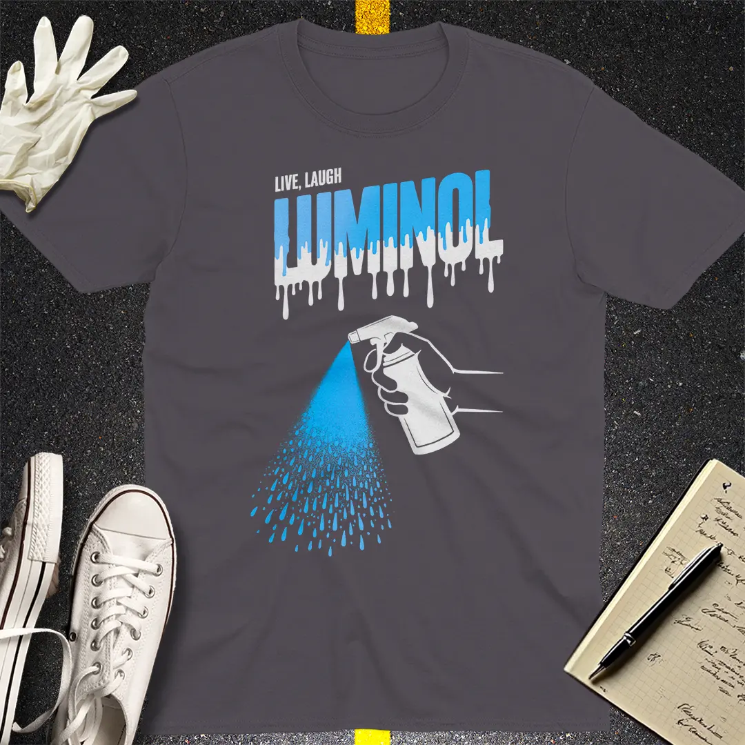 Let’s Glow Luminol T-Shirt - Charcoal