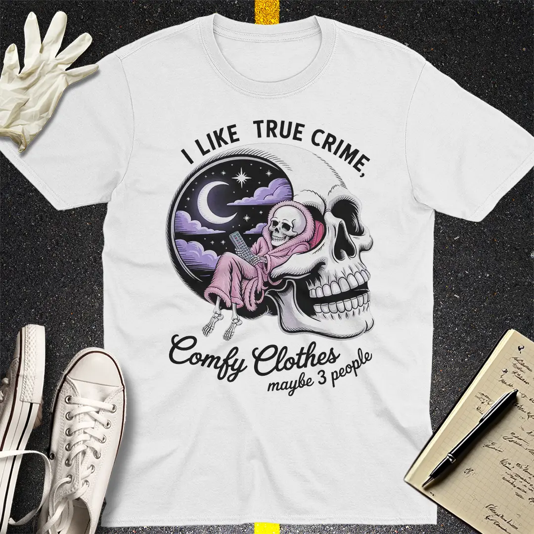 True Crime & Chill T-Shirt - White