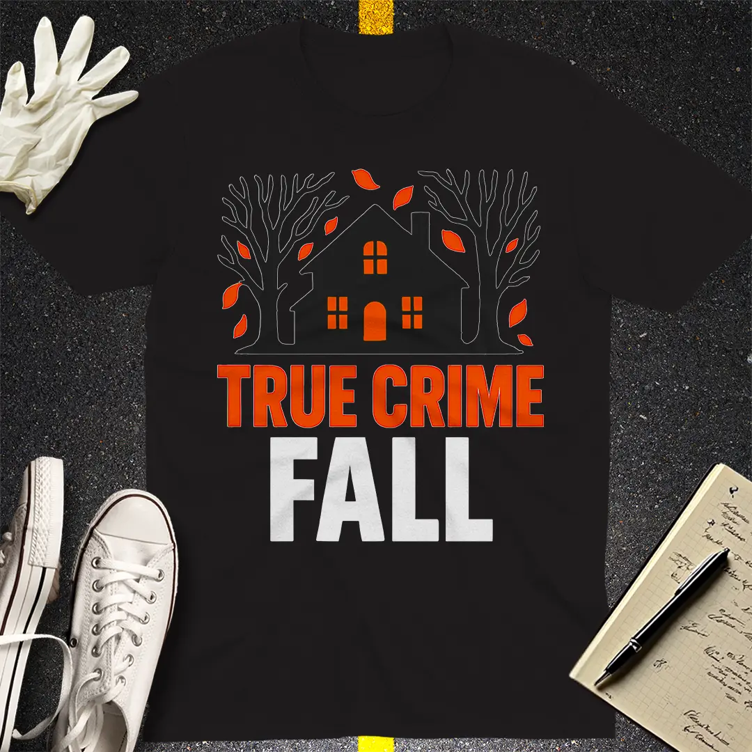True Crime Fall T-Shirt - Black