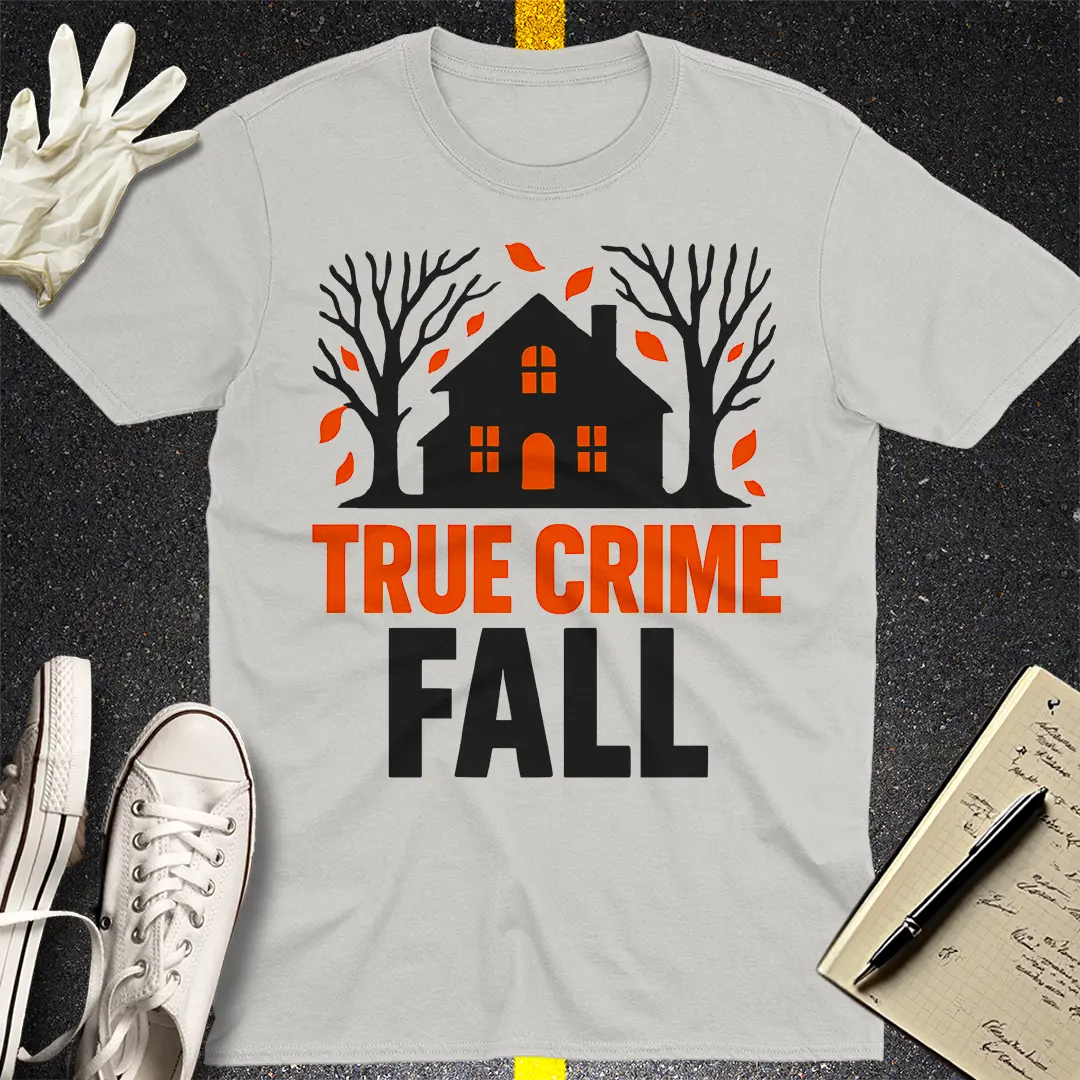 True Crime Fall T-Shirt - Ice Grey