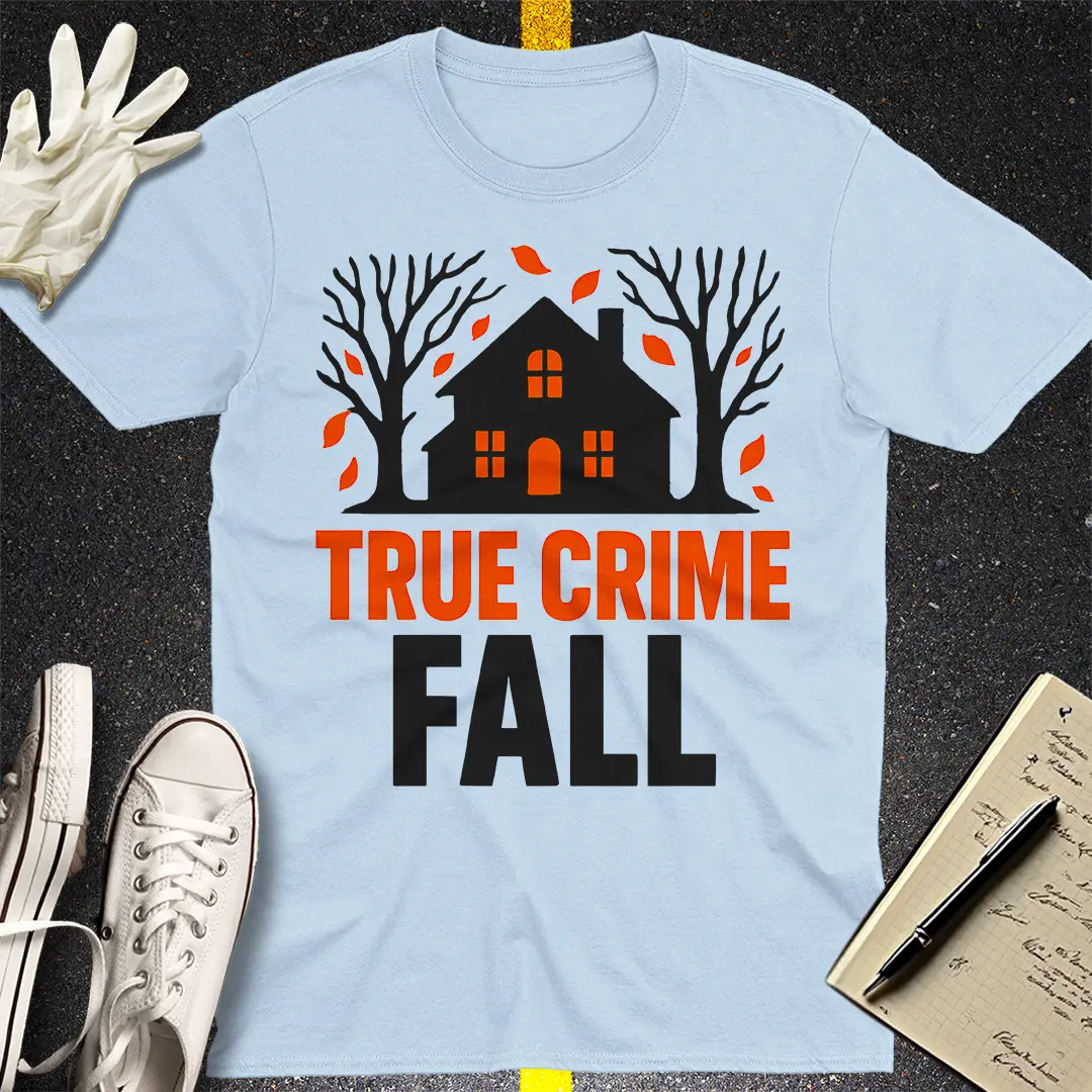 True Crime Fall T-Shirt - Light Blue